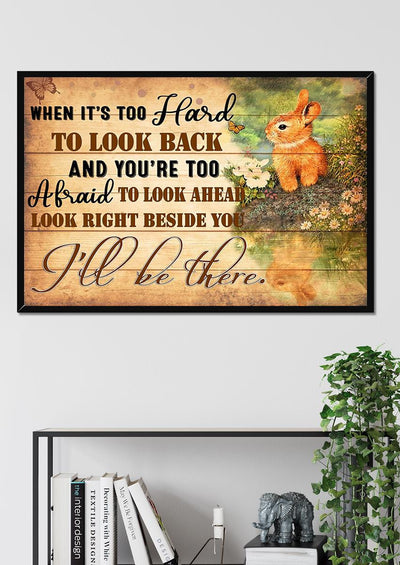 I'll Be There Motivation Quote Wall Art For Home Decor Housewarming Framed Prints, Canvas
