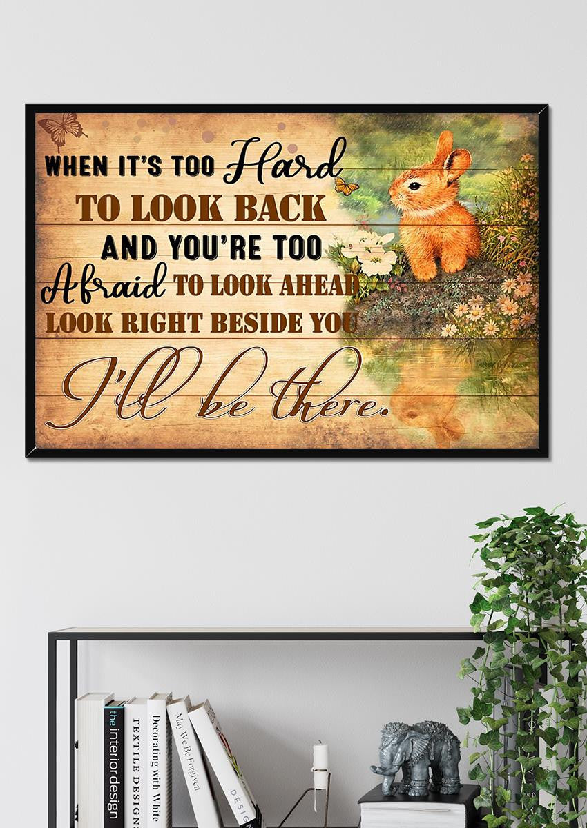 I'll Be There Motivation Quote Wall Art For Home Decor Housewarming Framed Prints, Canvas
