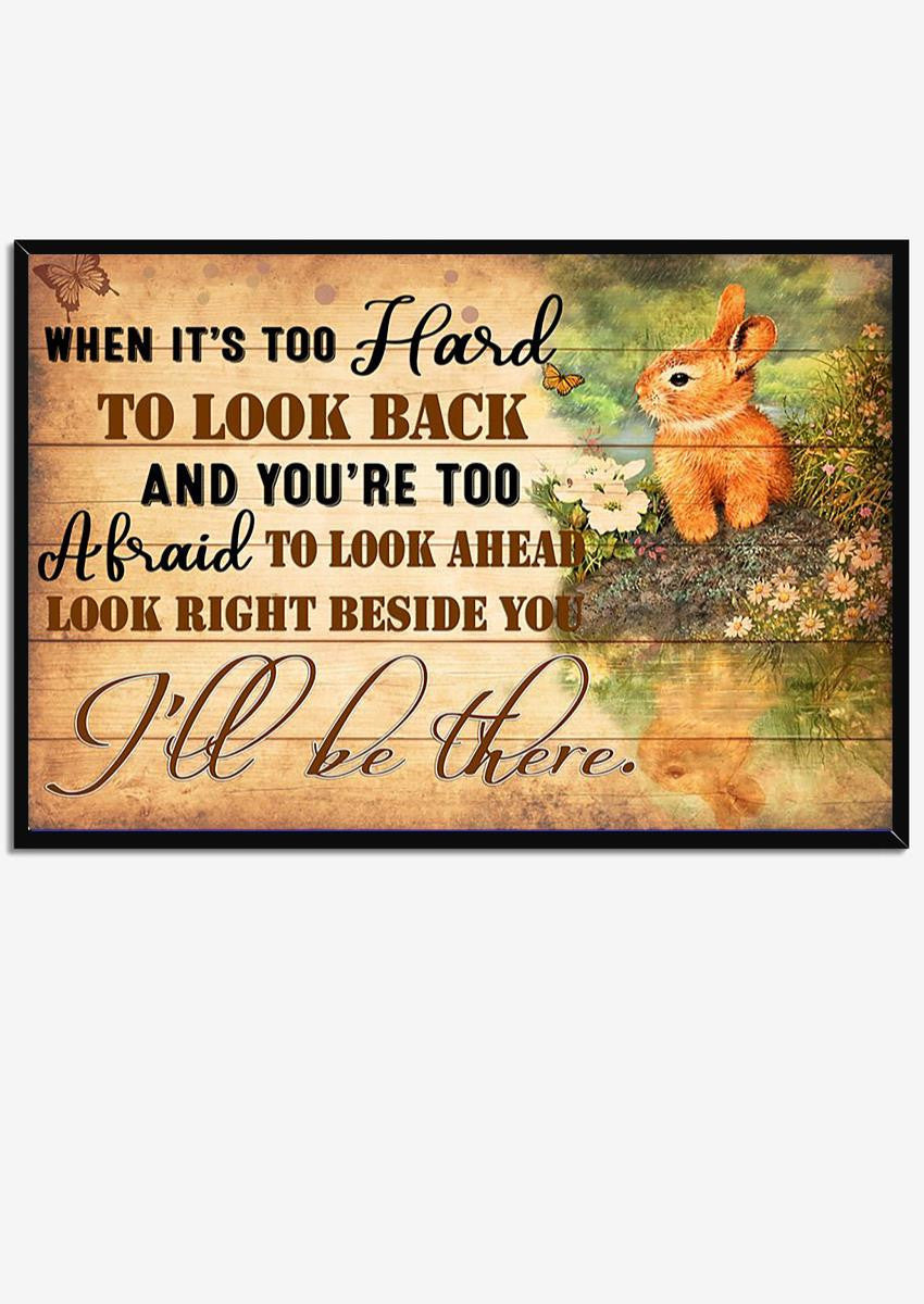 I'll Be There Motivation Quote Wall Art For Home Decor Housewarming Framed Prints, Canvas