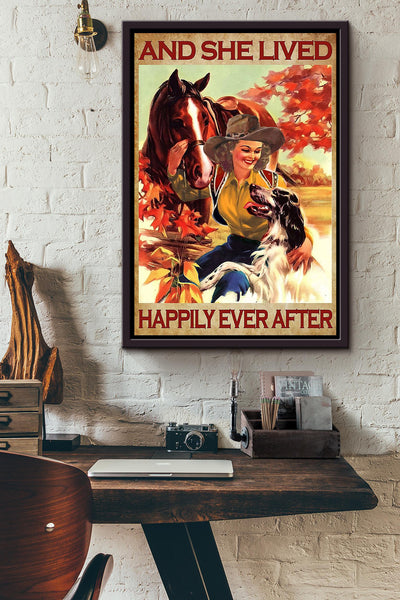 Everything Will Kill You Choose Something Fun Motivation Quote Gift For Cowgirl 07 Framed Canvas