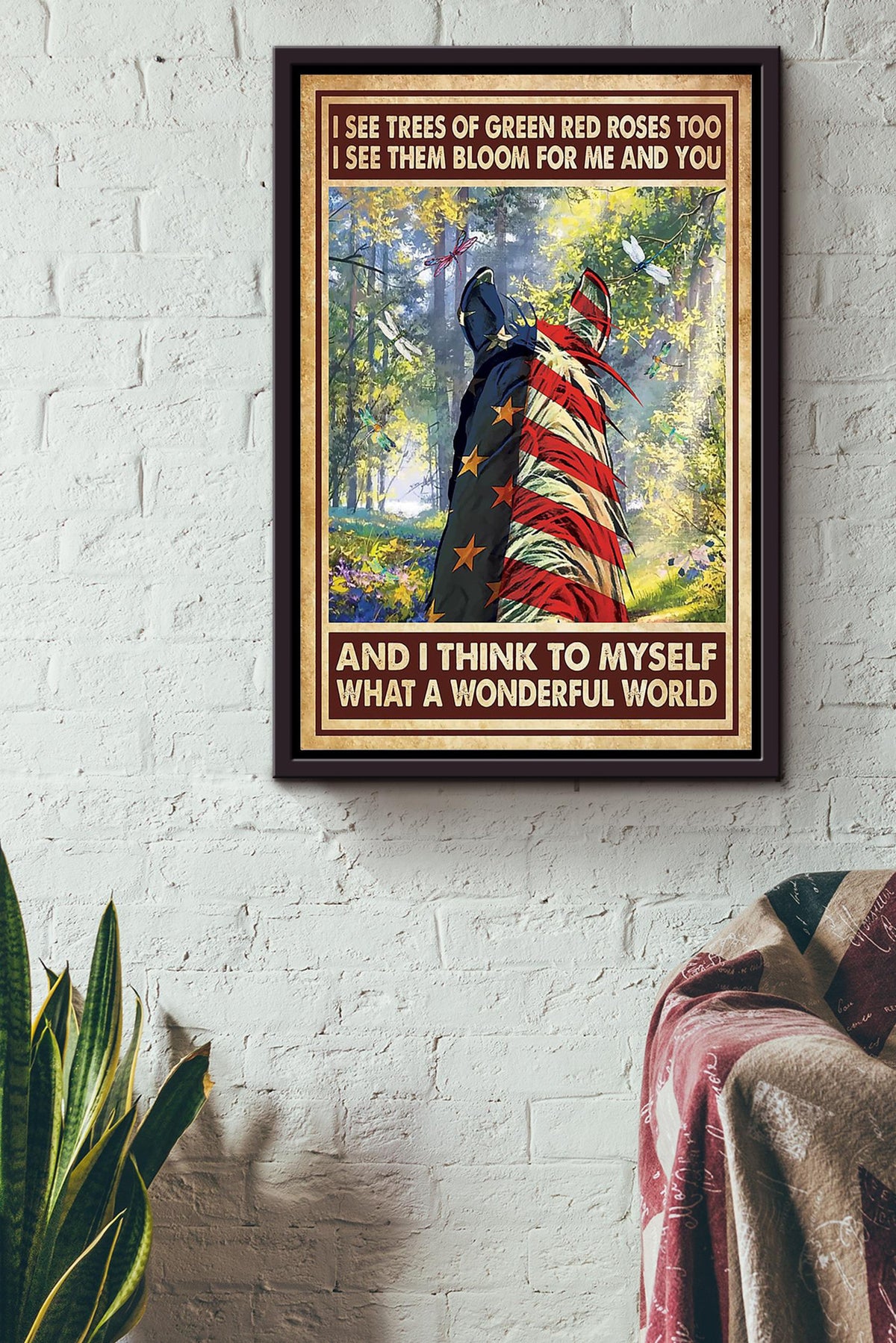 Cowgirl What A Wonderful World Poster Horse Riding Wall Art Cowgirl Cowboy Gift (2) Framed Canvas Framed Prints, Canvas