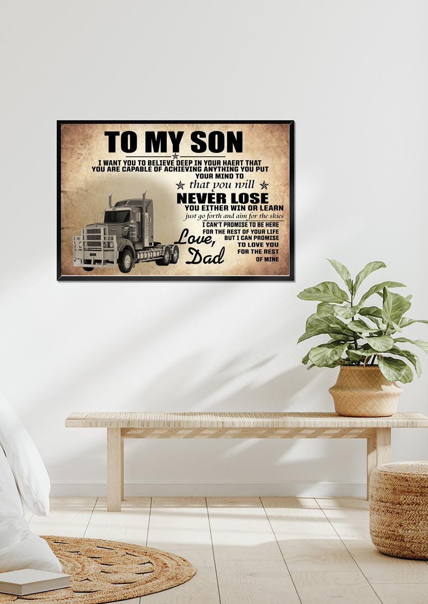 Motivation Letter From Trucker Father To His Son Gift For Birthday Full Month 02