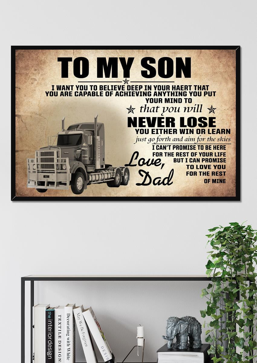 Motivation Letter From Trucker Father To His Son Gift For Birthday Full Month 02