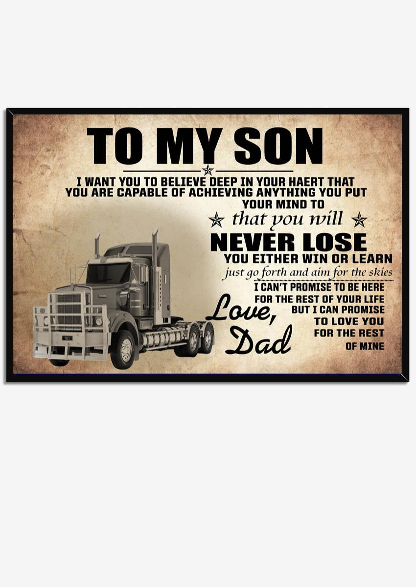 Motivation Letter From Trucker Father To His Son Gift For Birthday Full Month 02