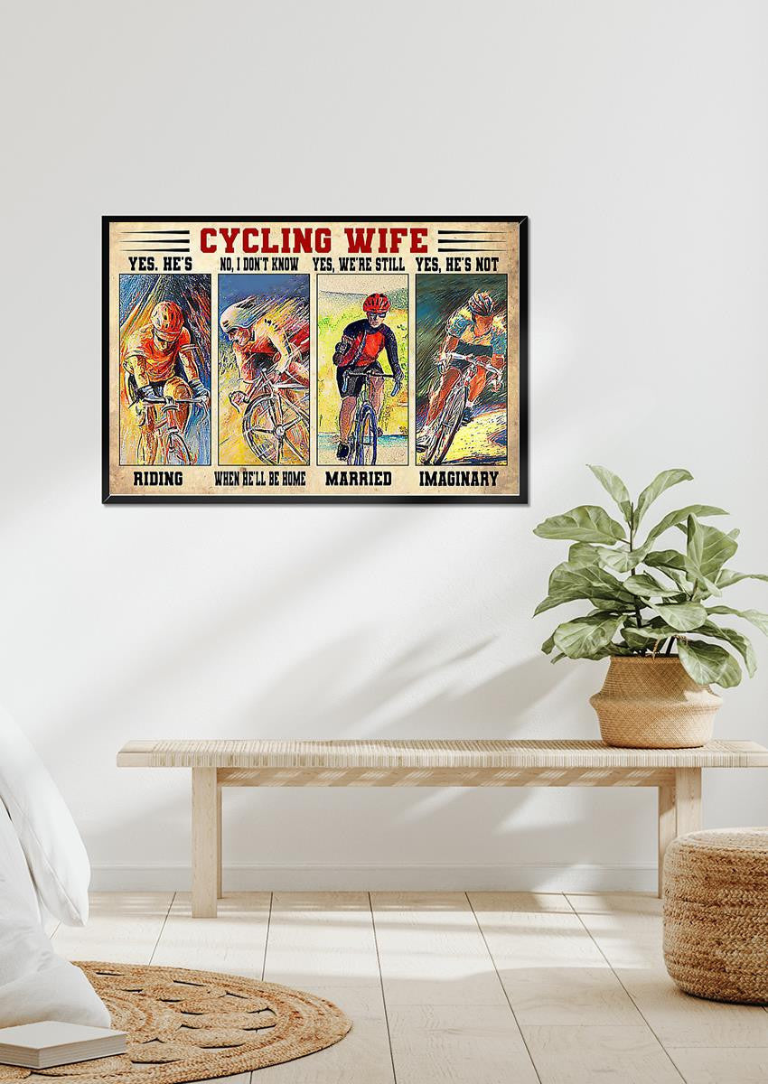 Cycling Wife Funny Quote For Athletes's Wife Gift For Valentine Wedding Anniversary