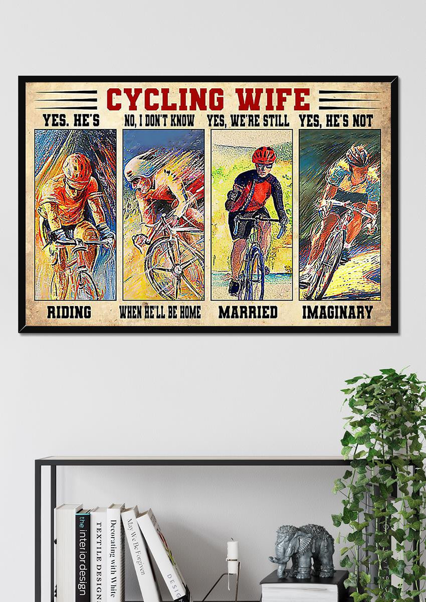 Cycling Wife Funny Quote For Athletes's Wife Gift For Valentine Wedding Anniversary