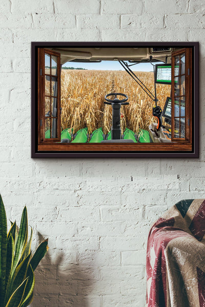 Jd Cabin View Poster n Framed Matte Canvas