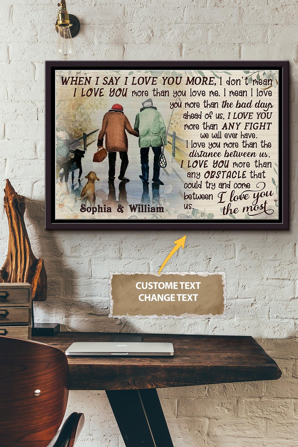 Baby Ler's G Fishing Personalized Poster - Love Wall Art - Gift For Valentine Day Lover Crush Framed Matte Canvas Framed Prints, Canvas