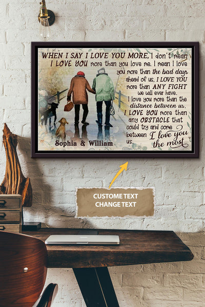 Baby Ler's G Fishing Personalized Poster - Love Wall Art - Gift For Valentine Day Lover Crush Framed Matte Canvas Framed Prints, Canvas