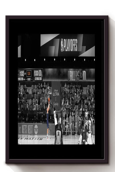 Luka Doncic Buzzer Beater Vs Clippers Poster Sport Wall Art Gift For Basketball Player, Luka Doncic Fan, Clipper Fan Framed Canvas Framed Prints, Canvas