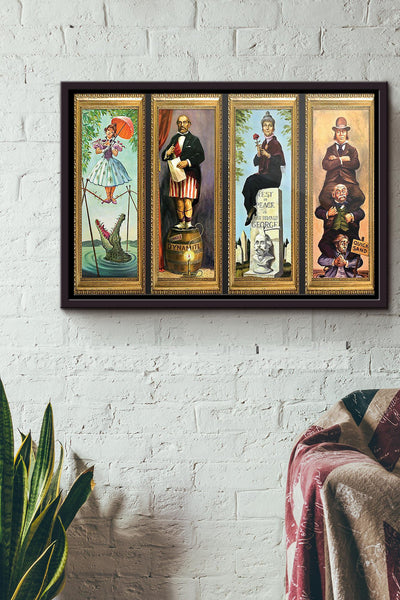 Haunted Mansion Stretching Room Poster n Framed Matte Canvas