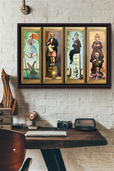 Haunted Mansion Stretching Room Poster n Framed Matte Canvas