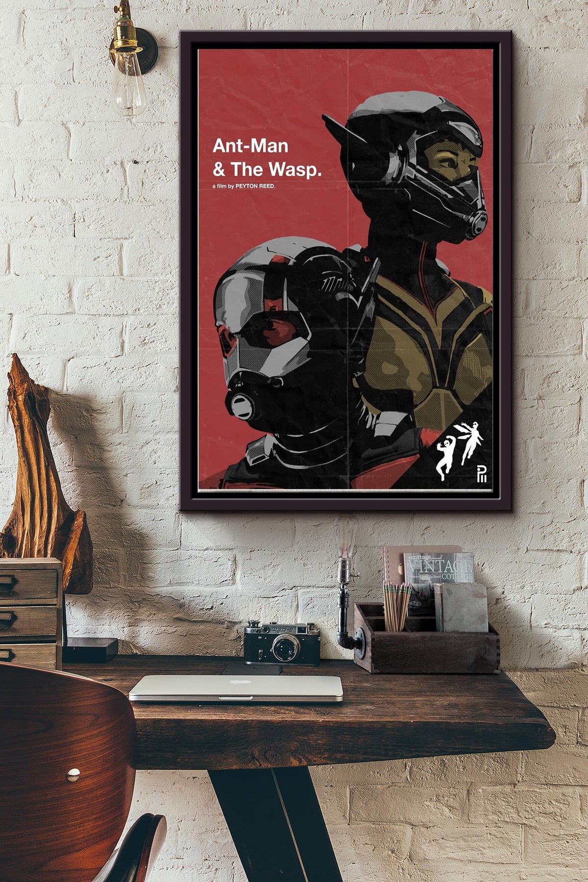 Ant-man and The Wasp Poster Framed Matte Canvas