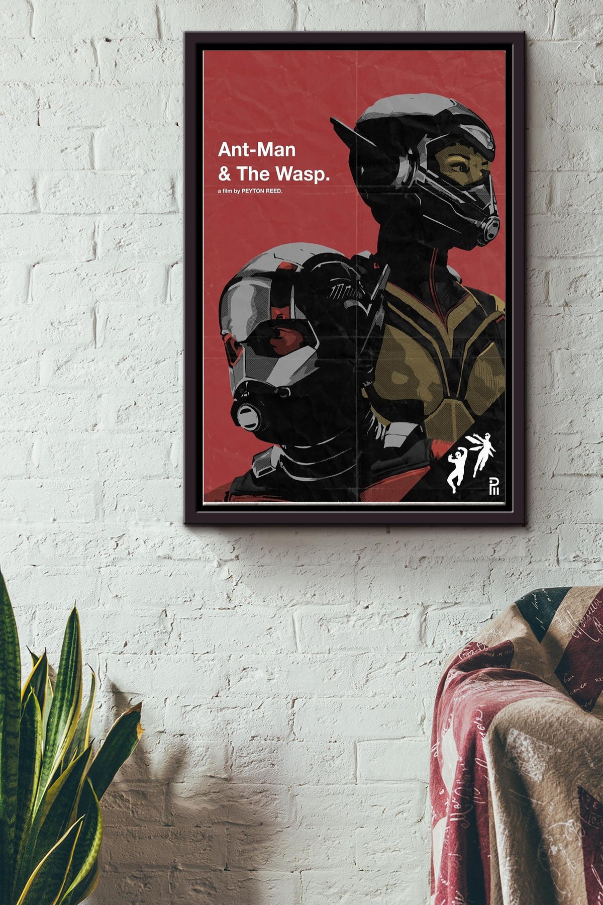 Ant-man and The Wasp Poster Framed Matte Canvas