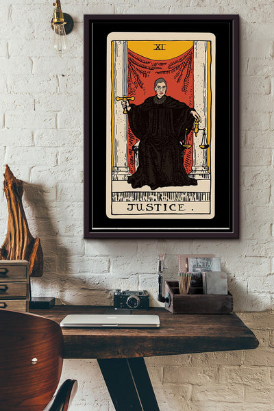 Justice RBG - rbg quotes about women Framed Matte Canvas