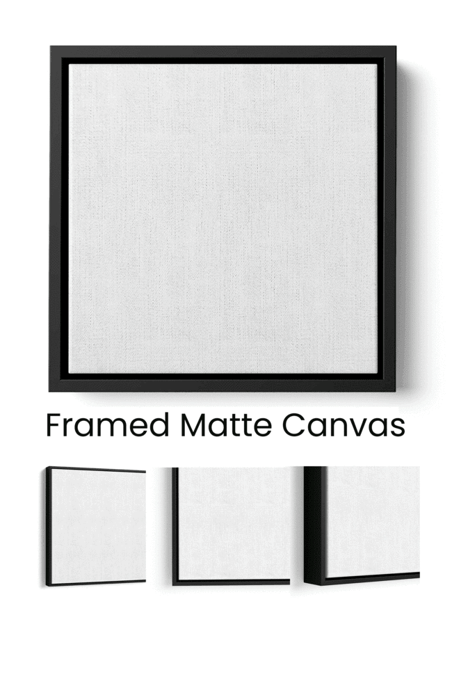 King Of Cups Tarot Card Poster Framed Matte Canvas
