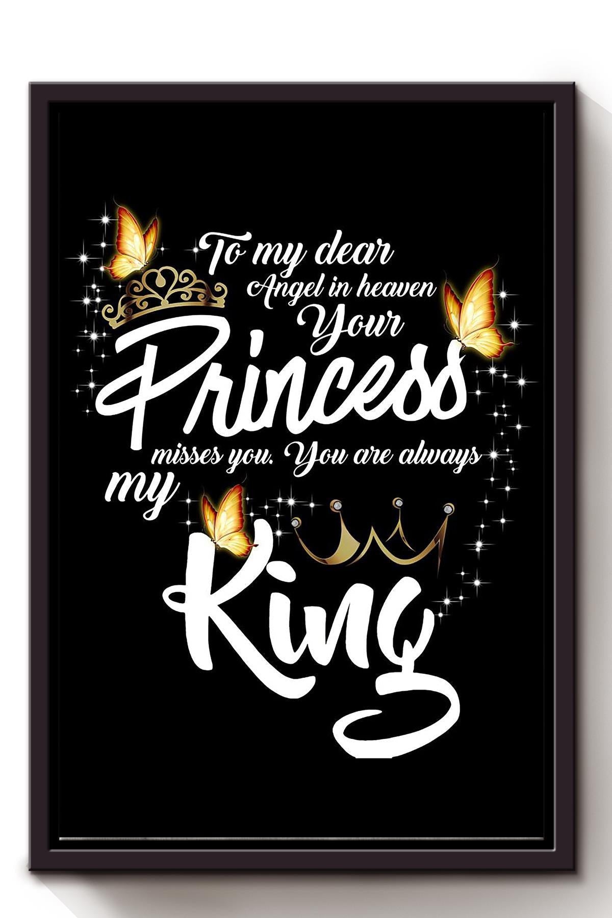 Memorial Quote Wall Art From Daughter To Father Framed Canvas Framed Prints, Canvas