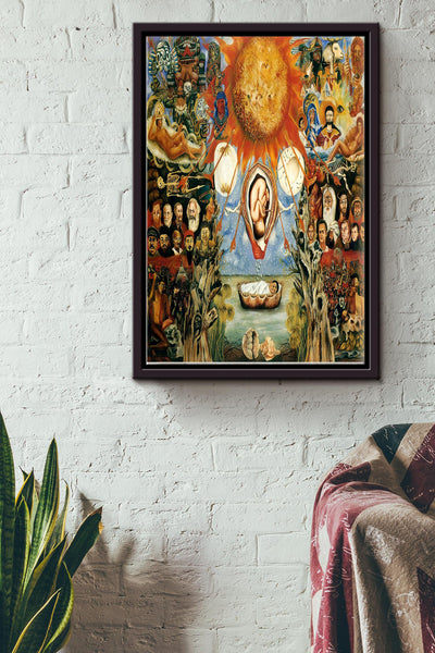 Frida Kahlo Moses Vintage Poster Wall Art Framed Matte Canvas Framed Prints, Canvas