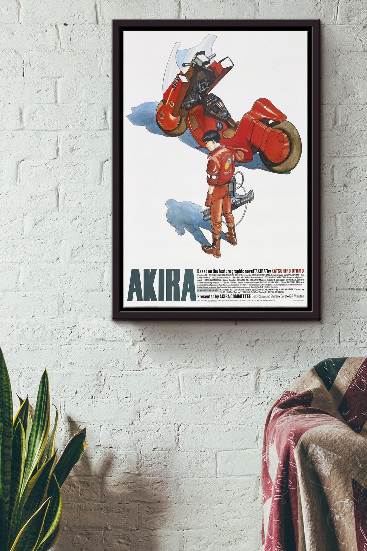 AKIRA Katsuhiro Otomo Art Print Japanese Poster Framed Matte Canvas