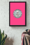 Introverted But Willing To Discuss Cats Sphinx And Skeleton Poster Framed Matte Canvas