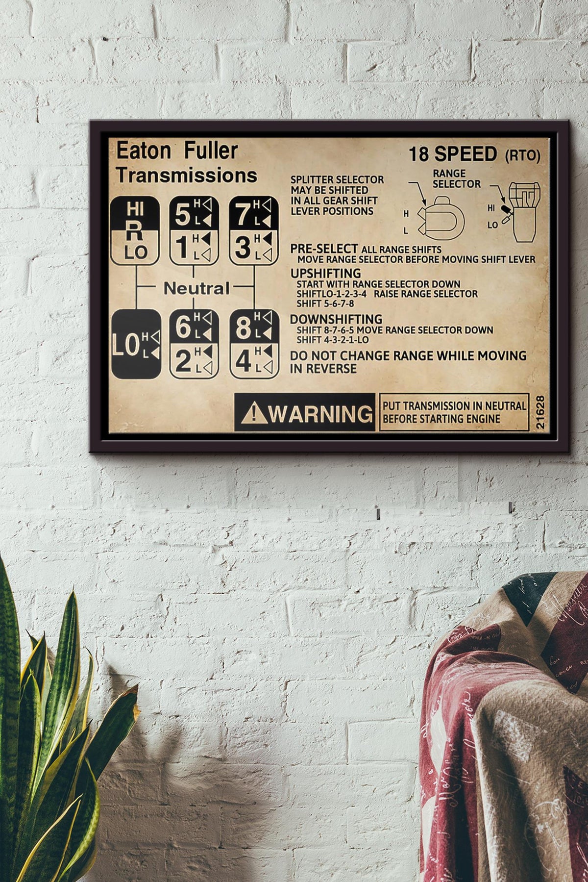 Eaton Fuller Transmissions Poster n Framed Matte Canvas