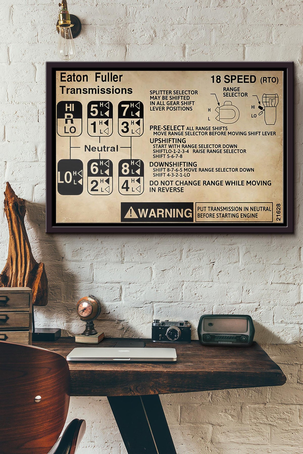 Eaton Fuller Transmissions Poster n Framed Matte Canvas