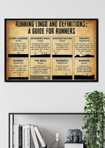 Guide For Beginer Runner Running Knowledge Gift For Marathon Runner Home Decor