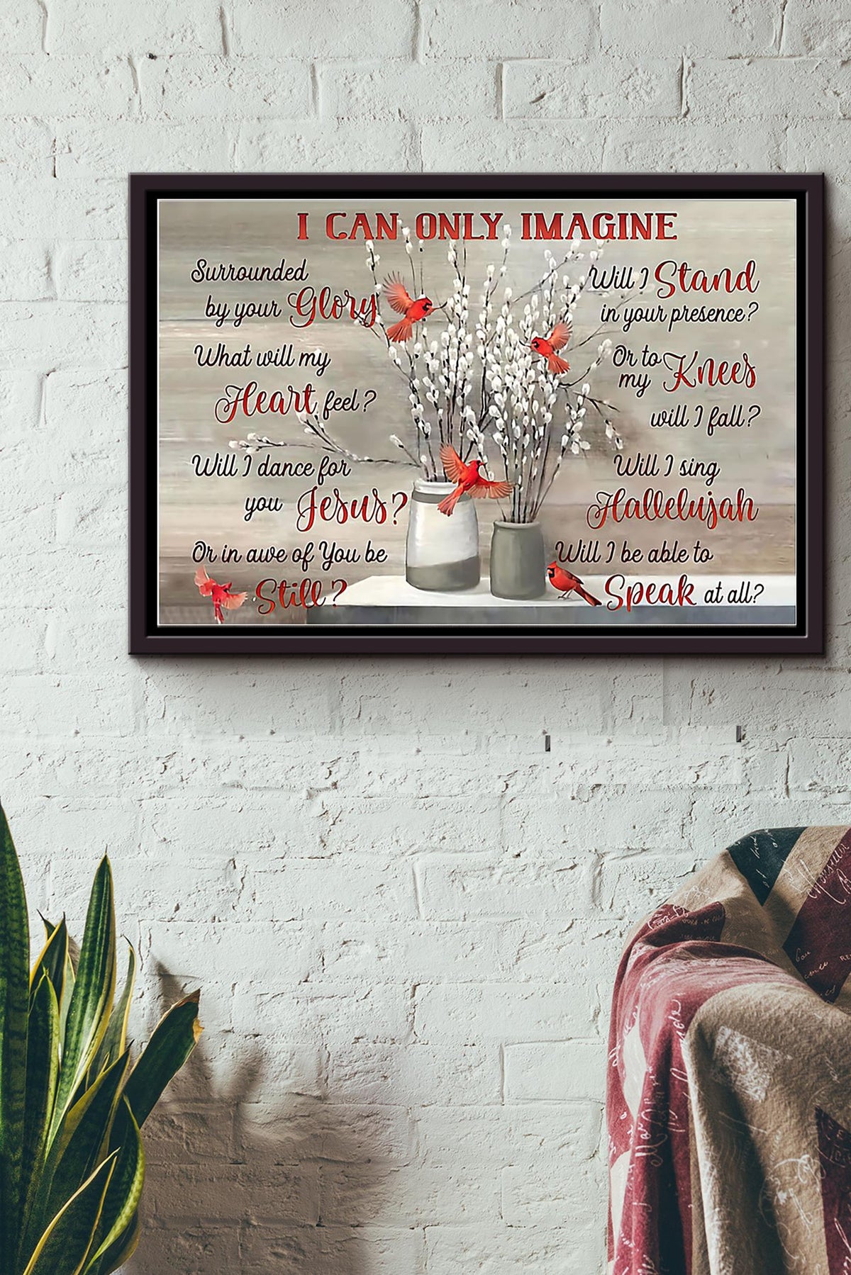 I Can Only Imagine Surrounded By Your Glory Poster n Framed Matte Canvas