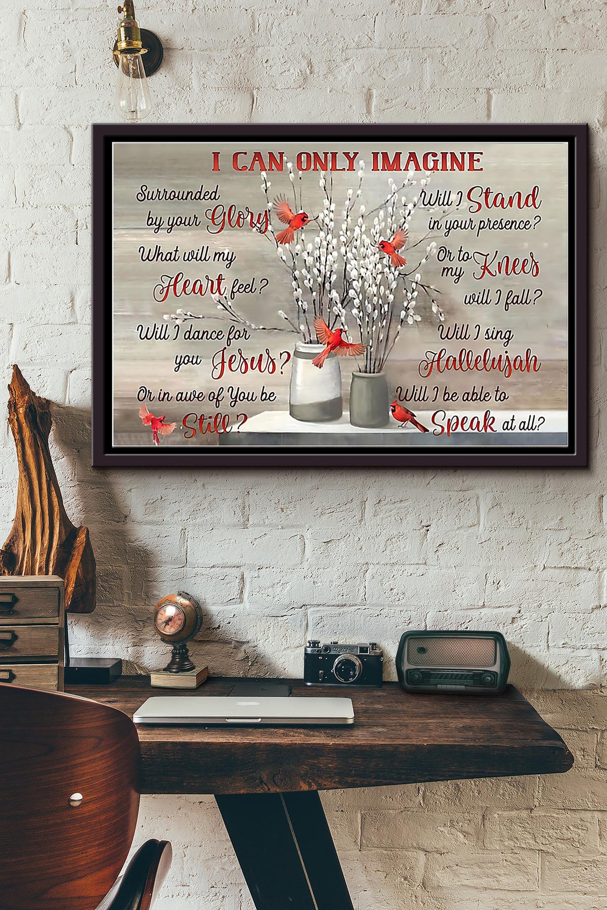 I Can Only Imagine Surrounded By Your Glory Poster n Framed Matte Canvas