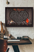 My Husband I Lost My Loving Husband My Partner Poster n Framed Matte Canvas