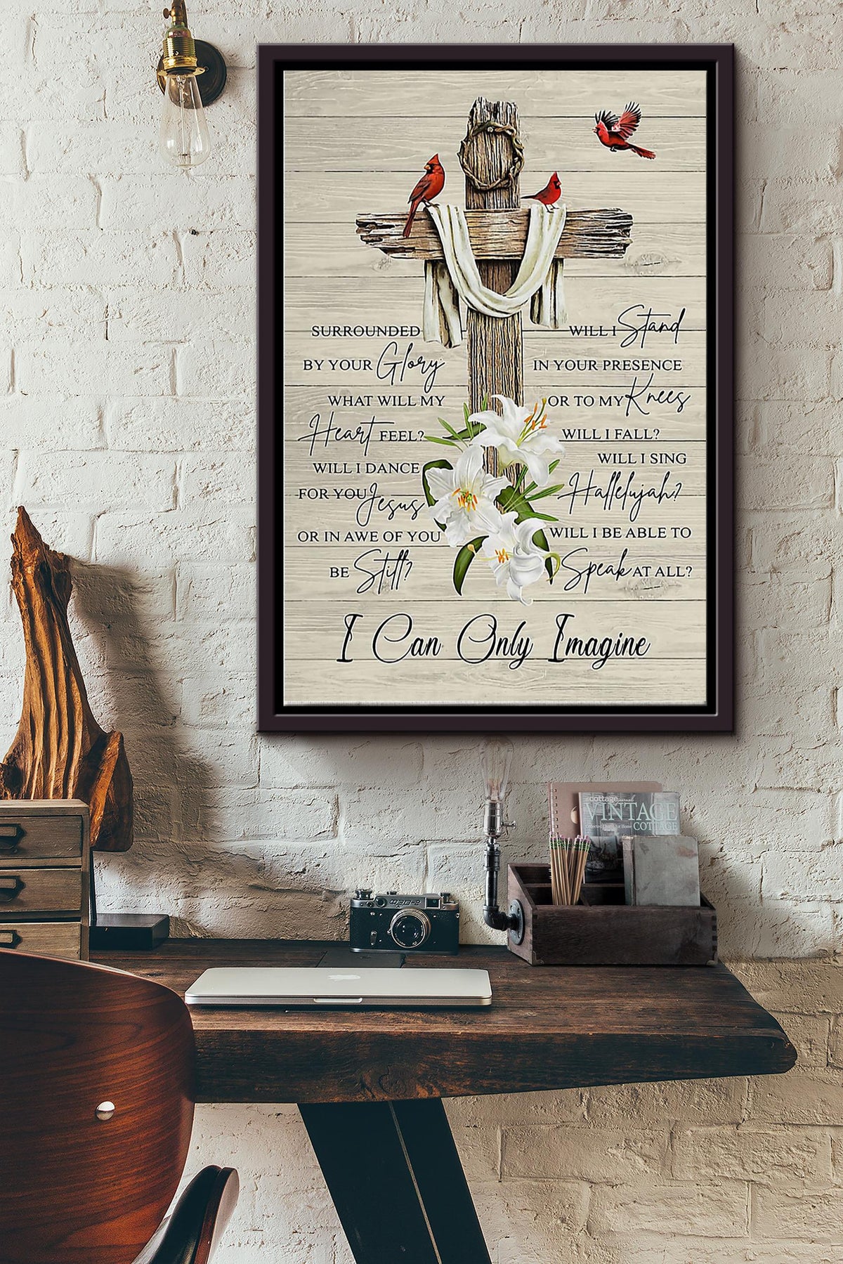 Surrounded By Your Glory I Can Only Imagine Christan Poster Framed Matte Canvas