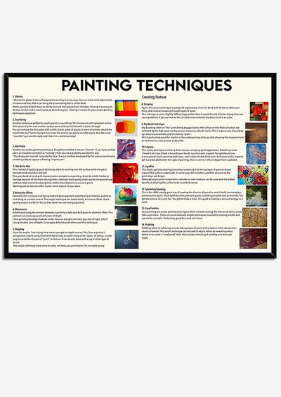Techiques Knowledge Wall Art Gift For Painter Artist Digital Artist Framed Prints, Canvas