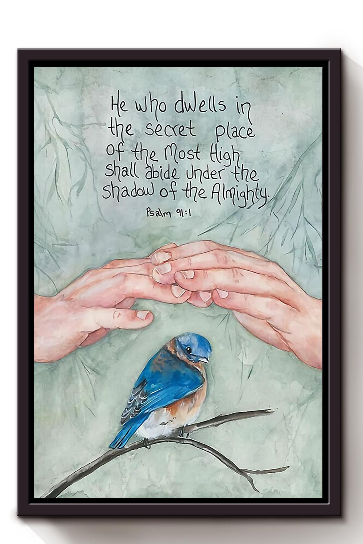 Psalm Memorial Quote Gift For Christant In Memorial Day Framed Canvas