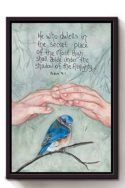 Psalm Memorial Quote Gift For Christant In Memorial Day Framed Canvas