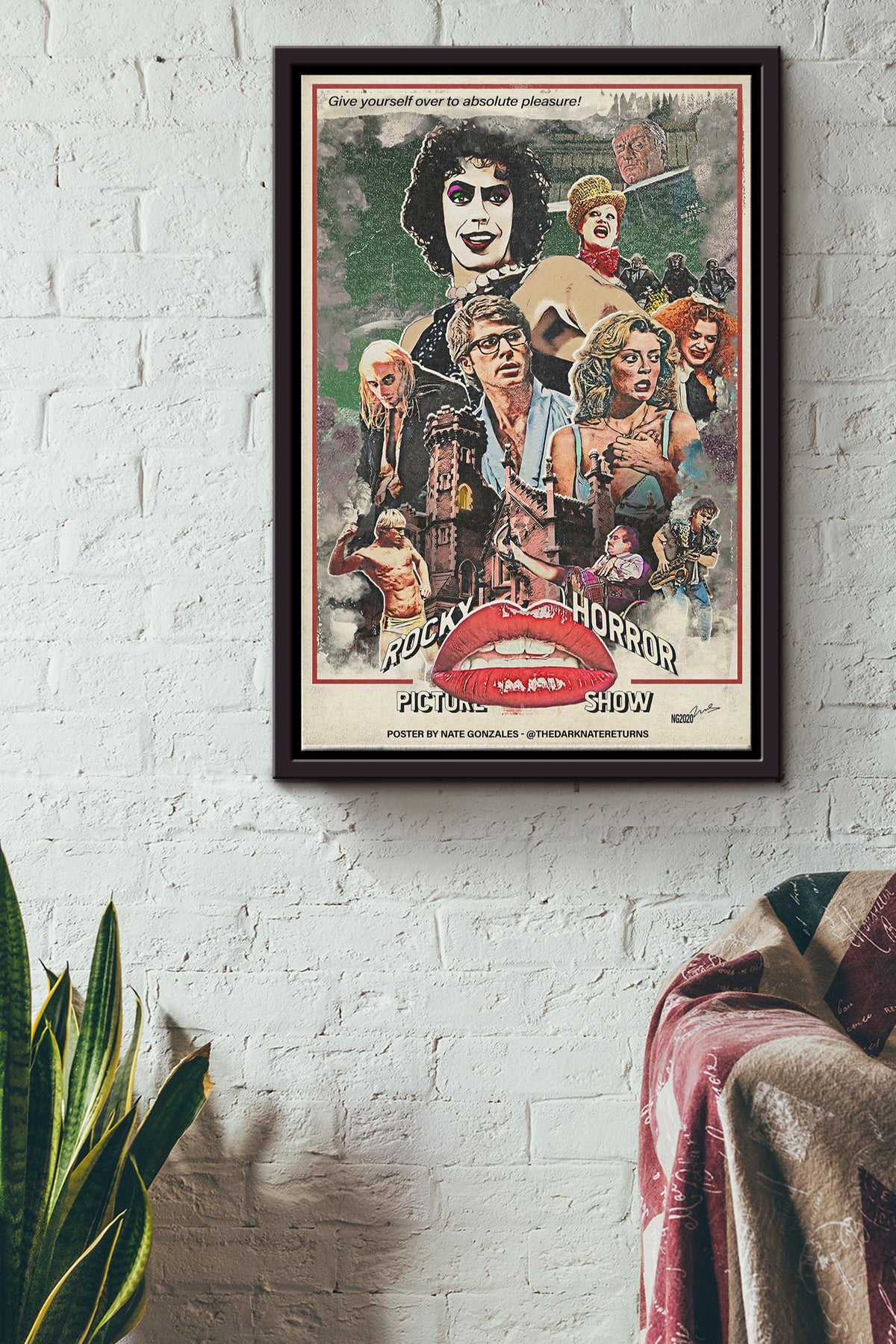 Rocky Horror Picture Show Legend For Fan Poster Framed Matte Canvas