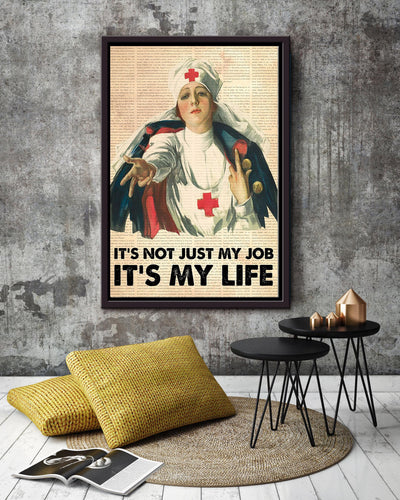 Nurse Dedication Quotes Wall Decor For Nurse's Day Gift Framed Canvas
