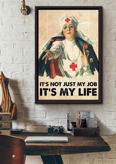 Nurse Dedication Quotes Wall Decor For Nurse's Day Gift Framed Canvas