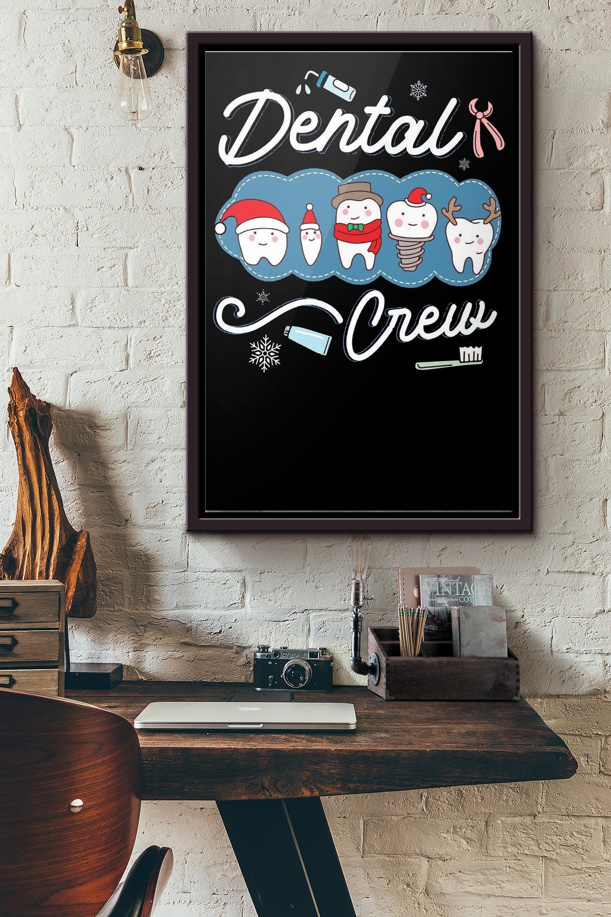 Dental Crew Poster Framed Matte Canvas