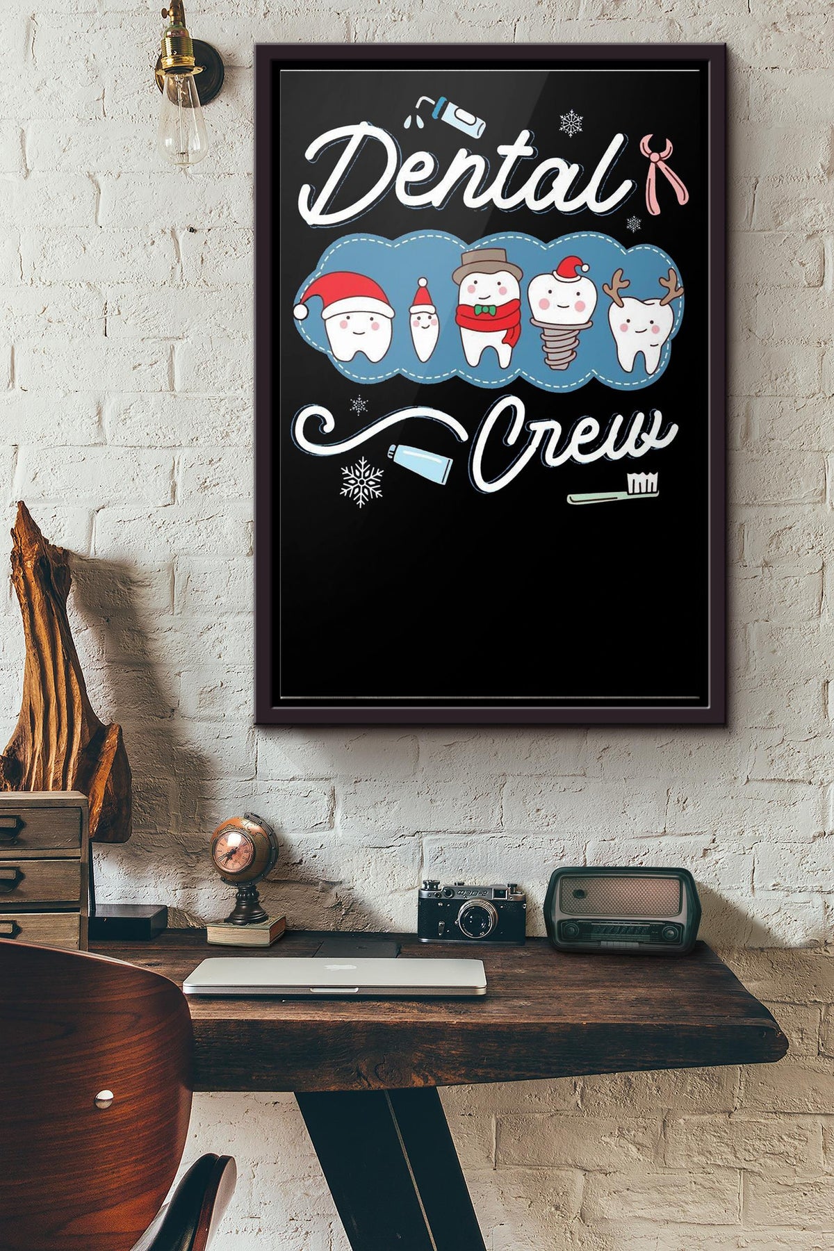 Dental Crew Poster Framed Matte Canvas