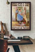 There Was A Girl Who Really Loved Paiting And Dogs Framed Matte Canvas