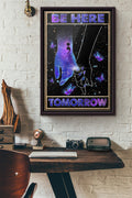 Suicide Awareness Be Here Tomorrow Poster Framed Matte Canvas