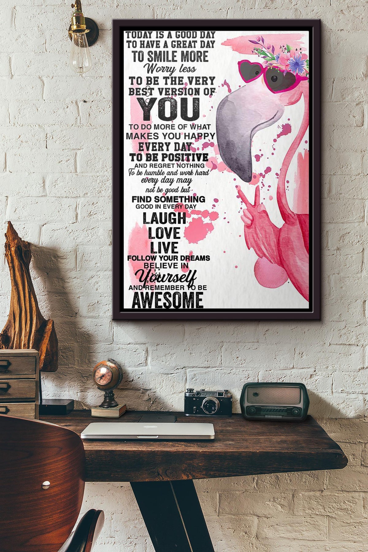 Teacher The First Thing I Do Is Aways The Same Write My Name Poster Framed Matte Canvas