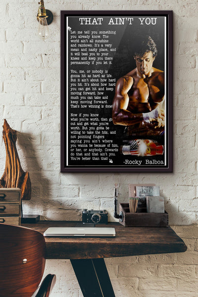 That Aint You Let Me Teall You Something Poster Framed Matte Canvas