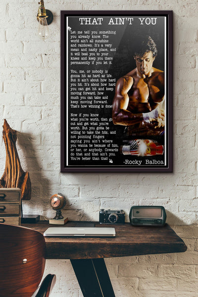 That Aint You Let Me Teall You Something Poster Framed Matte Canvas