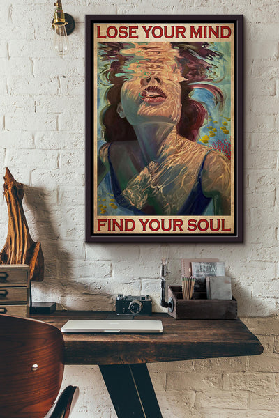 Some Girls Born With Hawaii Poster Framed Matte Canvas