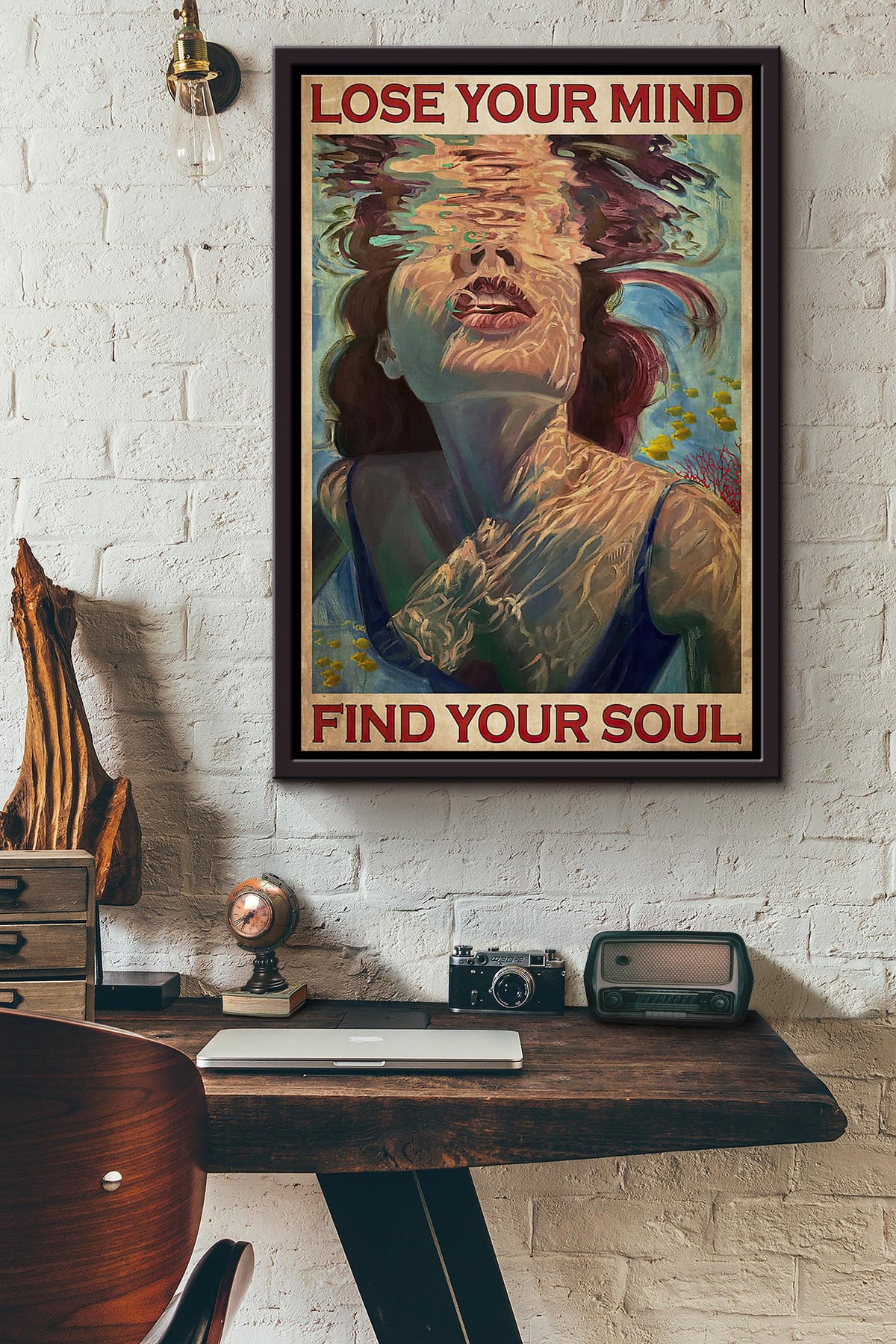 Some Girls Born With Hawaii Poster Framed Matte Canvas