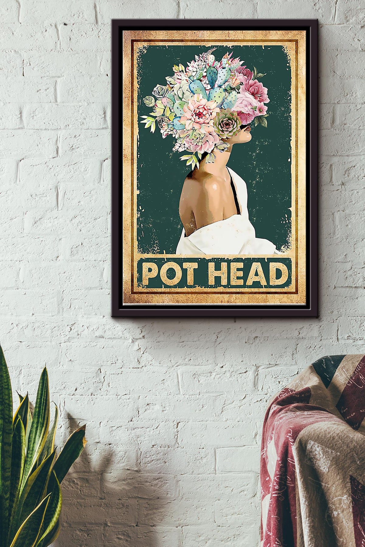 Pot Head Gardening_8xbf2WNf Framed Matte Canvas