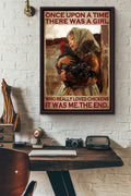 There Was A Girl Who Really Loved Chickens It Was Me Poster Framed Matte Canvas