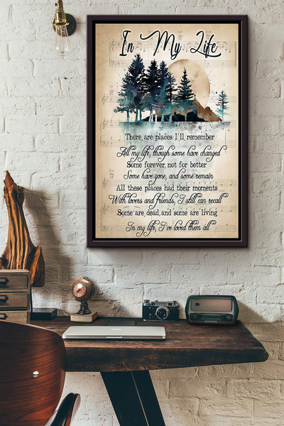 Hiking Love All Moments Framed Matte Canvas