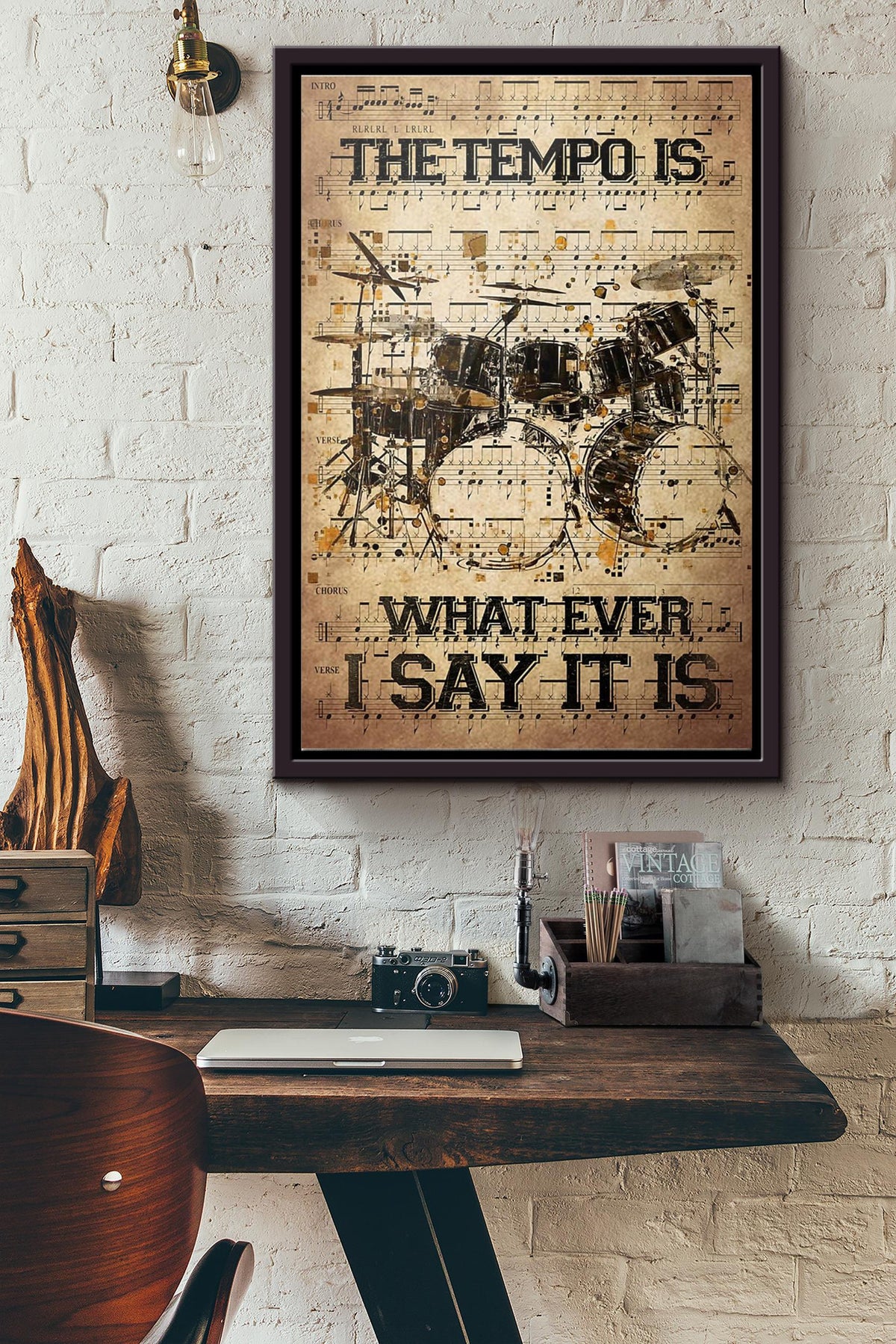 The Teampo Is What Ever I Say It Is Poster Framed Matte Canvas